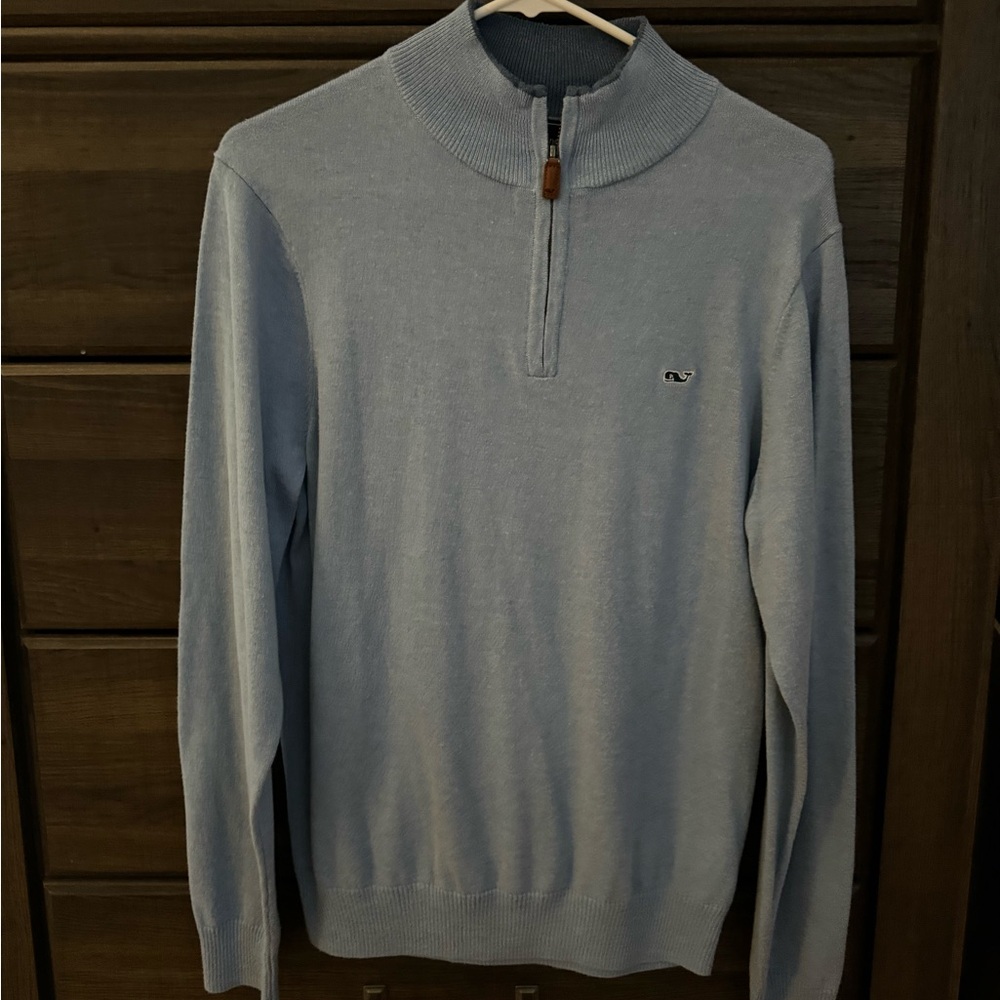 Men’s Vineyard Long Sleeve Dress Sweater - Quarter Zip - Small